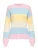 ONLY Trui ‘ONLAtia’  lichtbeige / lichtblauw / pasteelgeel / rosa