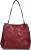 Núnoo Schoudertas
Dames Chiara Braided Florence, Materiaal: Leatherlook, Kleur: Bordeaux
