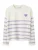 NAME IT Trui ‘NKFLine’  lavendel / wit