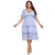 Effen Lurex Chiffon Midi Slagen Jurk Dames Goddiva