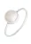 ELLI Ring ‘Solitär’  zilver / wolwit