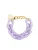 Cheeky Chain Munich Armband ‘Twiggy’  goud / lavendel