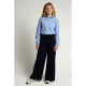 LOOXS 10sixteen wide leg pantalon met plooien – donkerblauw