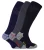 Sock Snob – Set van 6 kniehoge werksokken voor heren – Zwart