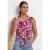 Blousetop met bowlingkraag en knoop