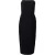 French Connection Echo Crepe Strapless Dress Black