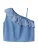 NAME IT Top ‘NKFFERMA’  blauw denim / wit
