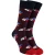HS by Happy Socks – Heren 3-Pak Classic Flower Dress Sokken – Bloem (Bordeaux)
