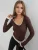 Busem Blouse  bruin / wit