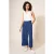 White Stuff Nova Crinkle Culottes Blue Multi