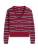 Tommy Jeans Trui ‘Essential’  navy / donkerrood / natuurwit