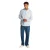 Tommy Jeans Heren Normaal Overhemd met Kraag (Zoetblauw)