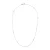 Collar afwisselend kabel ketting Diamonds 0,18 Cts 18K wit