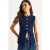 Aansluitende Mouwloze Blazer met Knopen en Ronde Hals