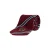 WE Fashion gestreepte stropdas donkerrood