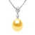 DROP zoetwater parel sieraden 9-10mm Golden 925