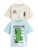 Next Shirt ‘Minecraft’  beige / lichtblauw / groen / zwart