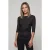 Karl Lagerfeld Drapey 3/4 Lsv T-shirt Black