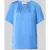 comma Blouseshirt van satijn met ronde hals