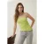 TRENDYOLMİLLA Dames Groen Effen Mouwloos Getailleerd Blouses