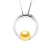 CIRCLE zoetwater parel Rond 8-9 mm Gold 925