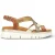 Pikolinos extra lichte zomersandalen met sleehak van bruin leer voor dames – Palma