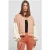Urban Classics Ladies Oversized 2 Tone College Terry Jacket Amber/whitesand