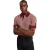 Ted Baker Herenpolo met visgraatmotief en korte mouwen (Maroon)