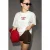Slim fit T-shirt met ronde hals en print