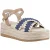 Hush Puppies Jemma Espadrille Polyurethaan Dames Marineblauwe Sandalen