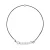 Diamond Bracelet Solitaire 0050 Cts Black Nylon 925