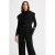 Morgan teddy gilet met ceintuur – zwart