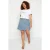 Trendyol Curve Dames Blauw Effen Kort / Mini A-lijn A-lijn Grote maten Rokken