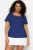 Trendyol Curve Dames Blauw Effen Kort Getailleerd Grote maten Blouses