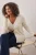 Trendyol Curve Dames Ecru Effen Lang Regular fit Grote maten Vesten