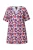 Ulla Popken Shirt  pastelgroen / lavendel / bessen / zwart