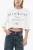 Cropped GENYA T-shirt met oversized pasvorm in wit