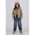 Vingino geruite jas met patches – bruin