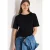 Shirt met korte mouwen en boothals