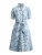 Lauren Ralph Lauren Blousejurk ‘CLASSIC’  saffier / opaal / wit