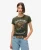 Superdry Vrouwen Tattoo Rhinestone Getailleerd T-shirt Khaki