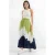 Gradient Maxi Rok met Elastische Taille