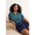 Trendyol Curve Dames Groen Effen Kort Getailleerd Grote maten Blouses