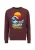 Oldskull Sweatshirt ‘Retro Pixel Wave Logo Graphic’  bordeaux