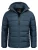 Arctic Seven Gewatteerde Winterjas voor Heren met Afneembare Capuchon Marineblauw