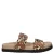 Maruti Evie slippers met panterprint beige/cognac