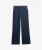 Athletic Joggingbroek met Wijde Pijpen en Borduursel in Ton-sur-ton Blauw