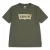 Levi’s Kids T-shirt met tekst – olijfgroen