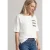 Street One Dames Shirt met ronde hals en borstzak in Wit