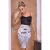 Catwalk Misha ivory midi skirt beige